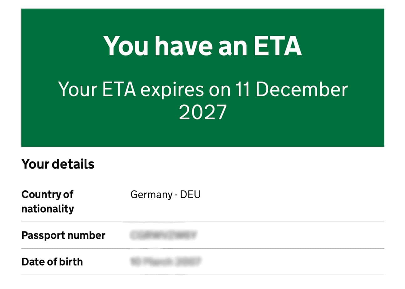 UK ETA prüfen | Check UK ETA Visa Status