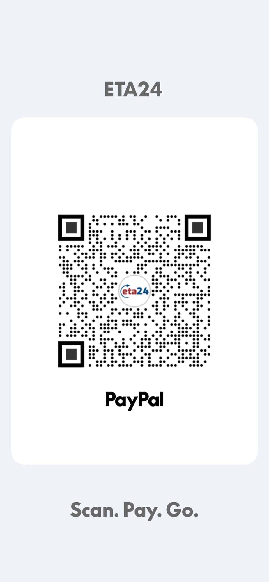 PayPal QR Code ETA24