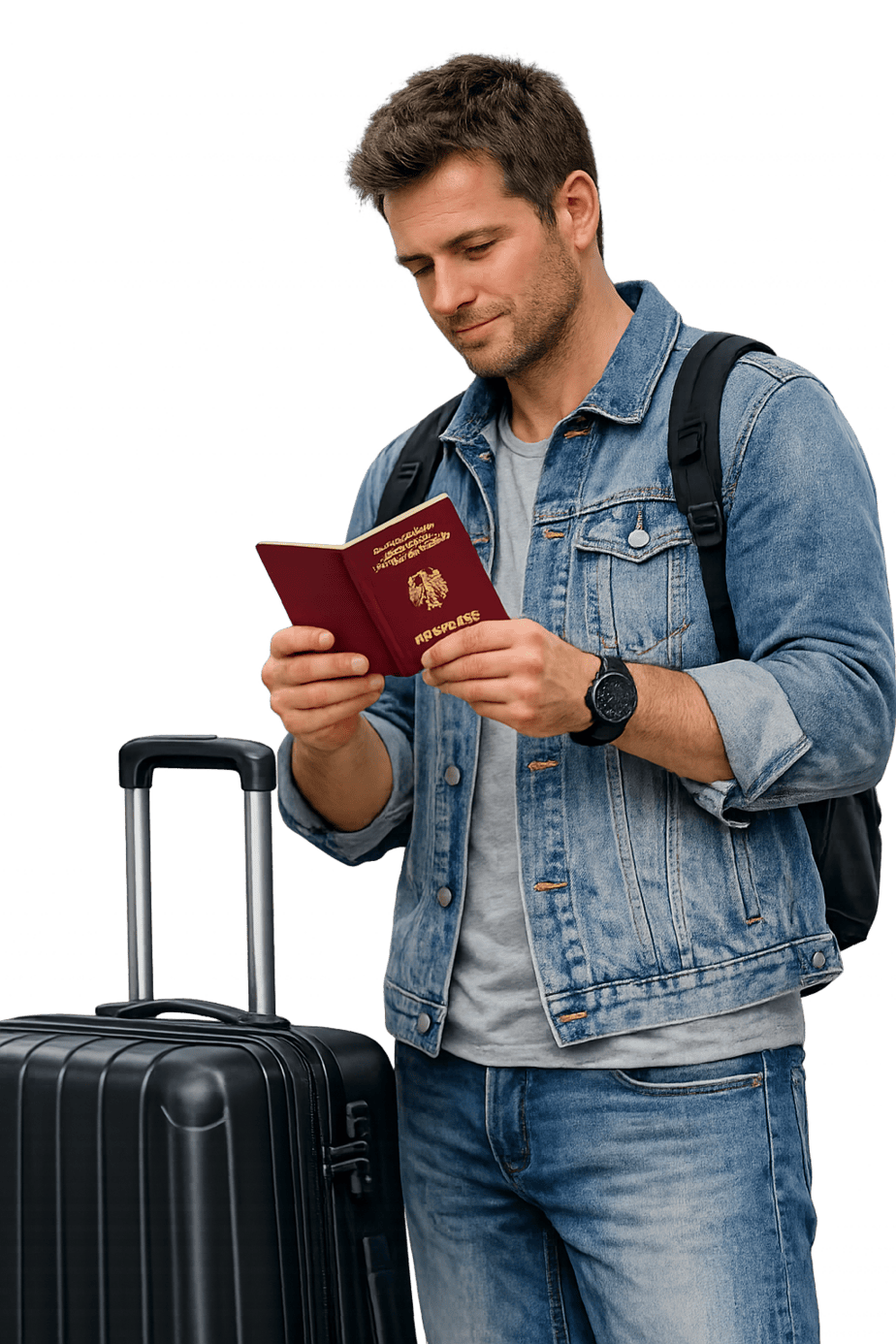 Eta24 Mann Reisepass Visa