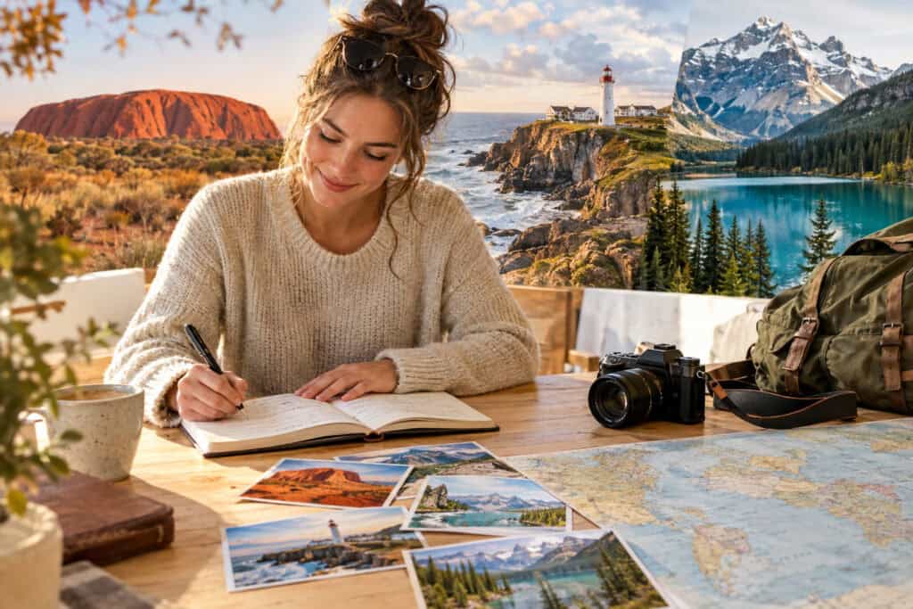 Erzeuge Ein Hochwertiges, Freundliches Editorial Reisefoto Als Visuelle